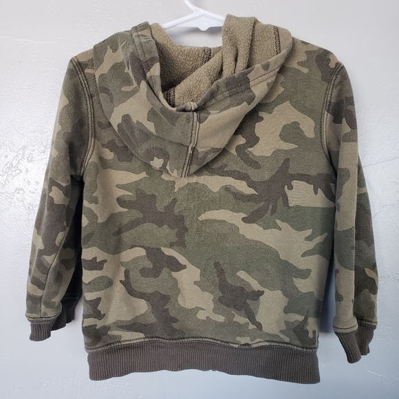 WonderKids Toddler Boy 2T Green Camo Jacket Skull Crossbones - Picture 3 of 4